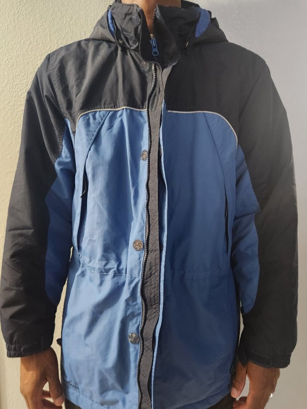 Lands End Light blue and Dark blue Winter Parka